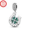 925 Silver Horseshoe Clover Pendant, Suitable for Personalized Design of Jewelry Chains, As a Gift Women