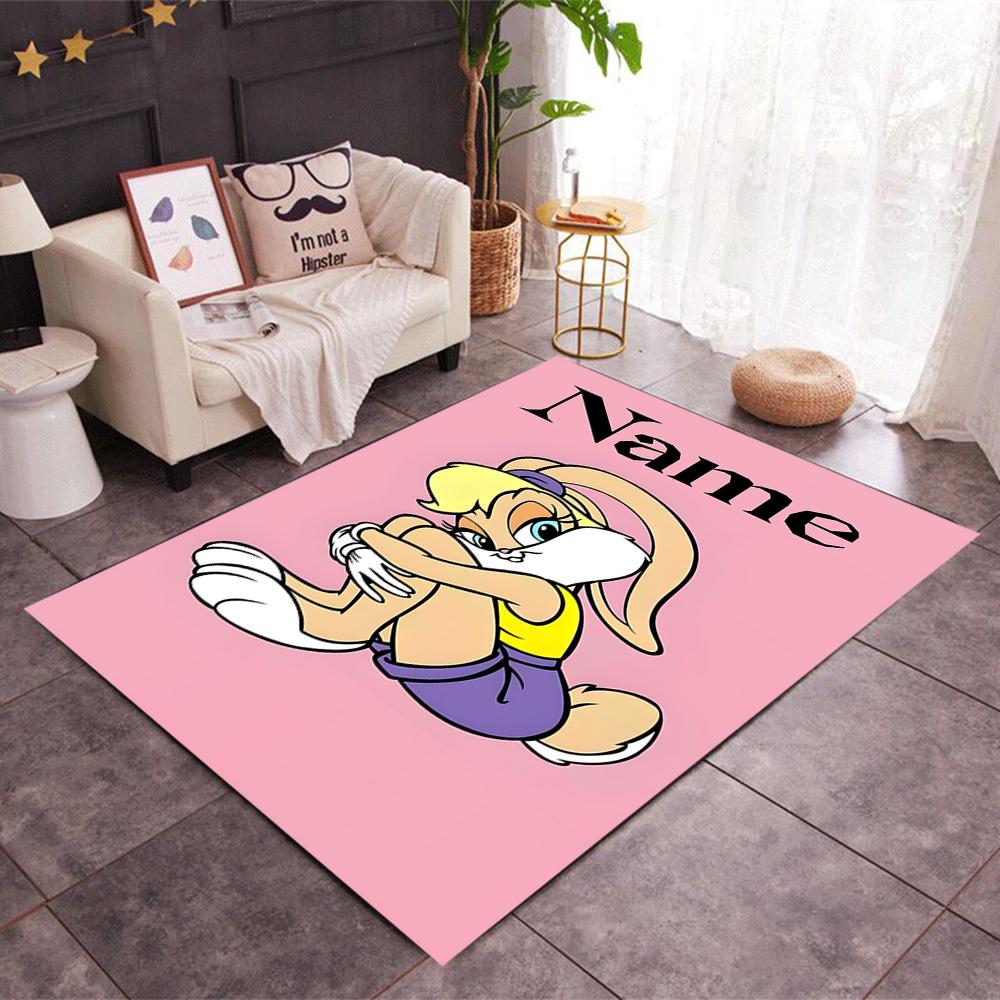 Looney Tunes Adventure Customize Your Name Carpet Perfect for Balcony Kitchen Dining Room Dormitory Antislip Carpet Office home decor