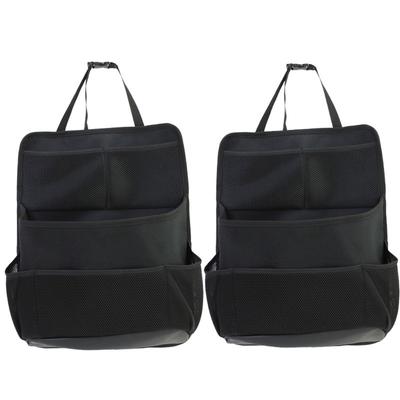Organizador de maletero de coche, bolsa de almacenamiento para asiento trasero ajustable, red de alta capacidad, organizadores de respaldo de asiento de automóvil Oxford multiusos, Universal