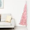 VidaXL Artificial Half Christmas Tree with Stand Pink 210 Cm PVC 344673