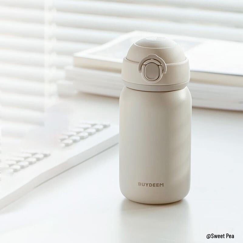 Buydeem 316L Stainless Steel Pop-Up Lid Insulated Cup