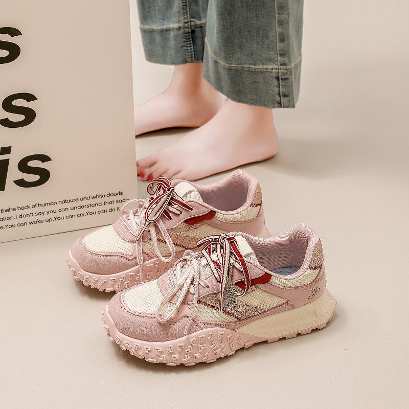 2025 Dames Retro Forrest Gump Høydeøkende Treningssko med Doble Lisser for Vår & Høst