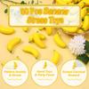 HyDren 50 Pcs Mini Banana Stress Toys Foam Bananas Party Favor Stress Relief Fidget Toy Ball with Storage Bag for Adults Anxiety Relief School