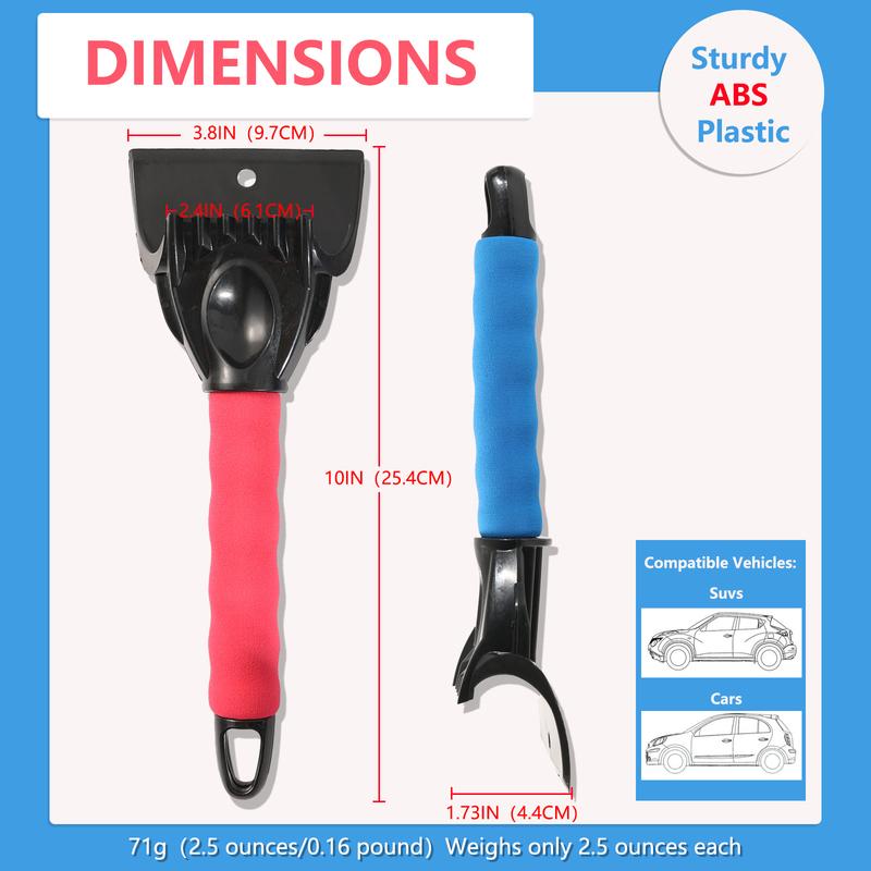 For Car Windshield Snow Brush Ice Scraper Remover Kit with Winter Glass Cleaner Tool and Durable Shovel for Auto Accessories