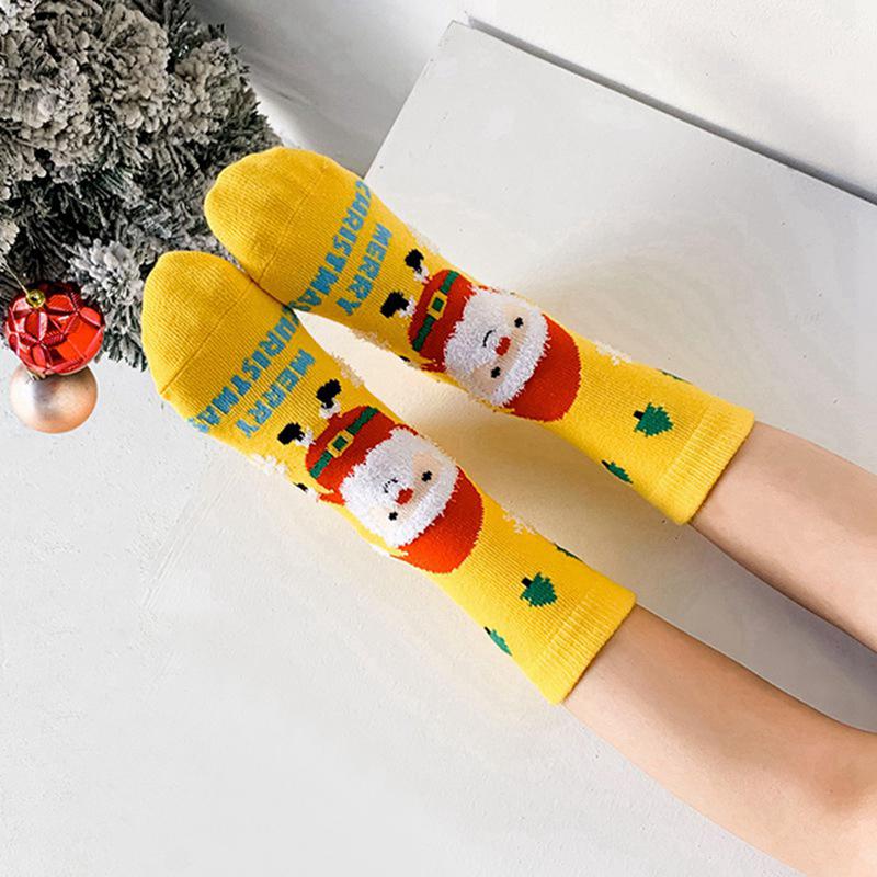 3 Pairs Kids Socks Children Boys Girls Cute Cartoon Pattern Socks Mid-tube Baby Socks