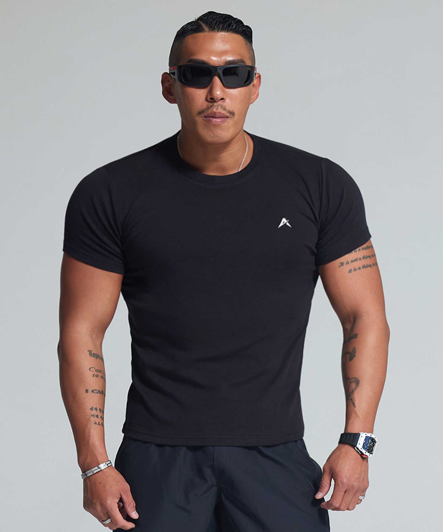 Astrov Anabolic Muscle Fit Short Sleeve T-Shirt Black M