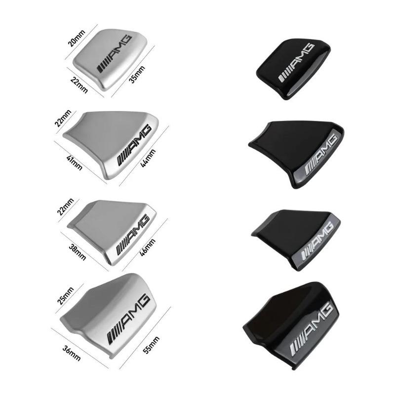 ABS Logo AMG Emblem Car Steering Wheel Sticker For Mercedes Benz AMG W203 W204 W205 W176 W211 W212 W213 GLA GLC Auto Accessories