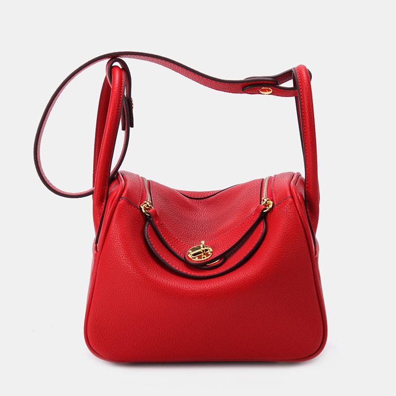 Leather Light Luxury First Layer Cowhide Portable Simple Bag High Fashion Messenger Doctor Mini Shoulder Bag