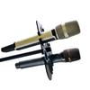Durability On-Stage Multi Mic Holder Microphone Tray with AntiSlip Plastic Pad for Up To 8Mics Secure &Neat Storage