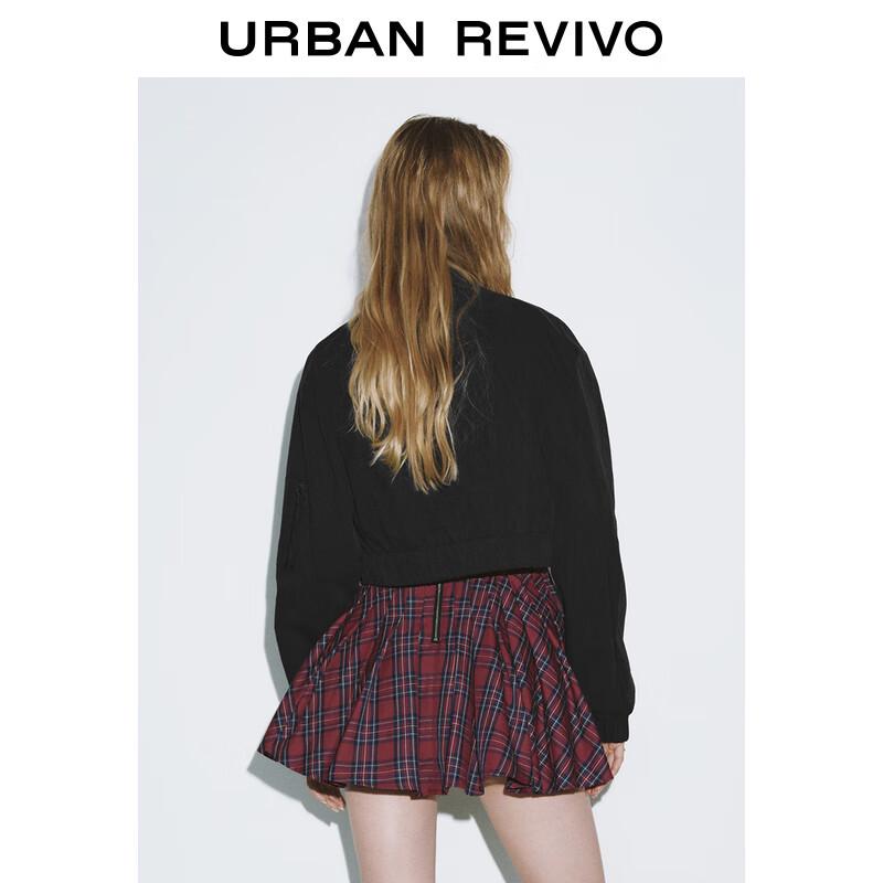 UR 2025 Women's Casual Zipper Loose Short Jacket