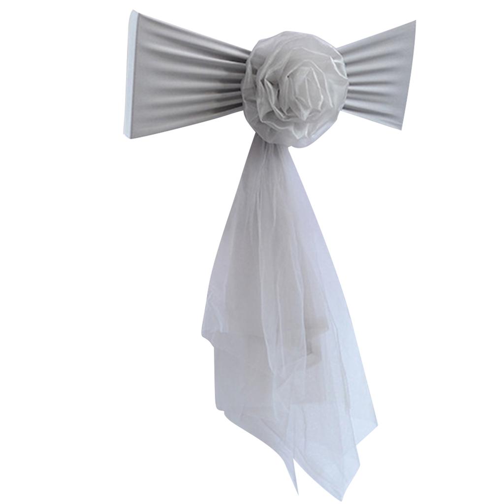 Elastische Stuhlbänder Spandex Stuhlschärpen Schleifen Dehnbare Stuhlschärpen Schleifen für Empfangs- und Zeremoniendekorationen