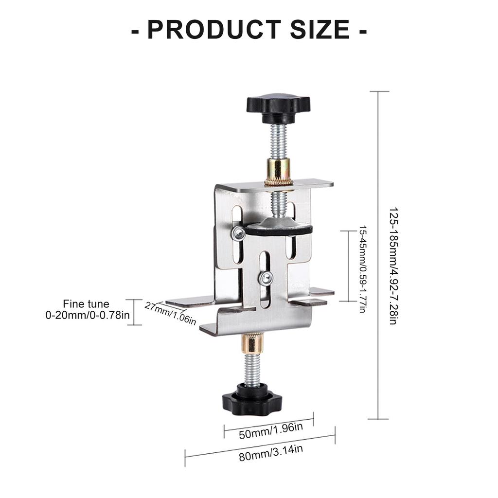 Stainless Steel Cabinet Door Positioning Installation Jig Mounting Support for Home Renovations&Furniture Manufacturing