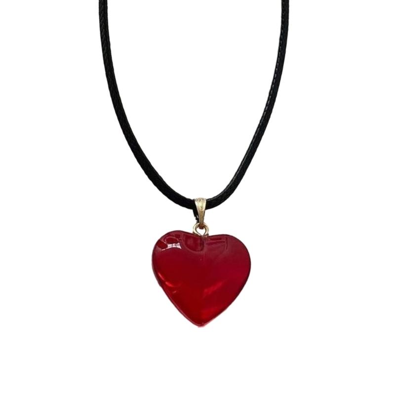 Red Heart Charm Pendants Fashion Small Glass Pendant Jewelry DIY Accessories for DIY Necklace Bracelet Jewelry Crafts