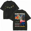Vintage Washed Quevedo 2026 New Album El Baifo Tshirt High Street Fashion Trend Tshirts Men Women Casual Loose Cotton T Shirt