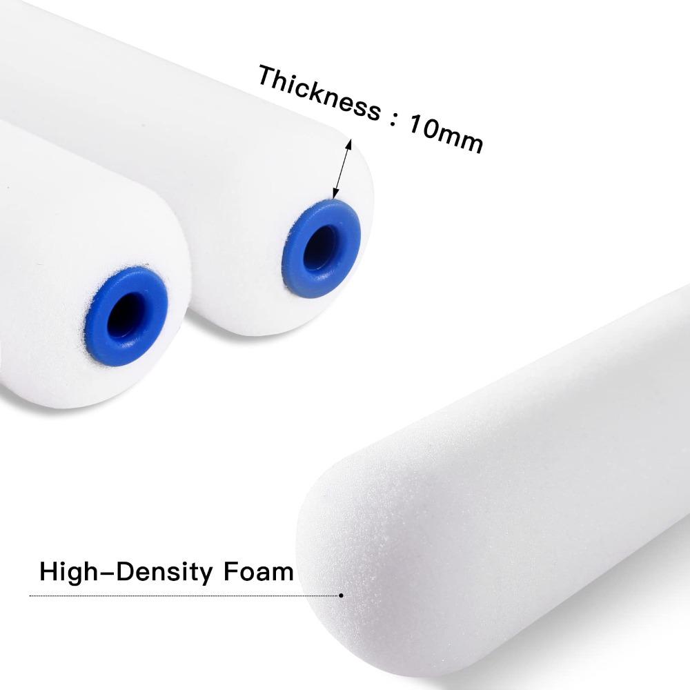 10Pcs 4 Inch Paint Roller Small Mini Rollers High Density Paint Roller Covers  Cabinets
