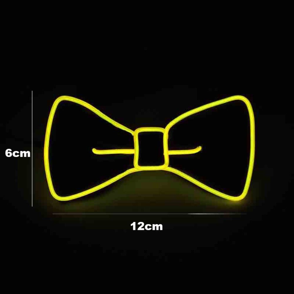 10 Colors Luminous Colored Ties EL Wire Stage Prop Clothing  Party Halloween Christmas