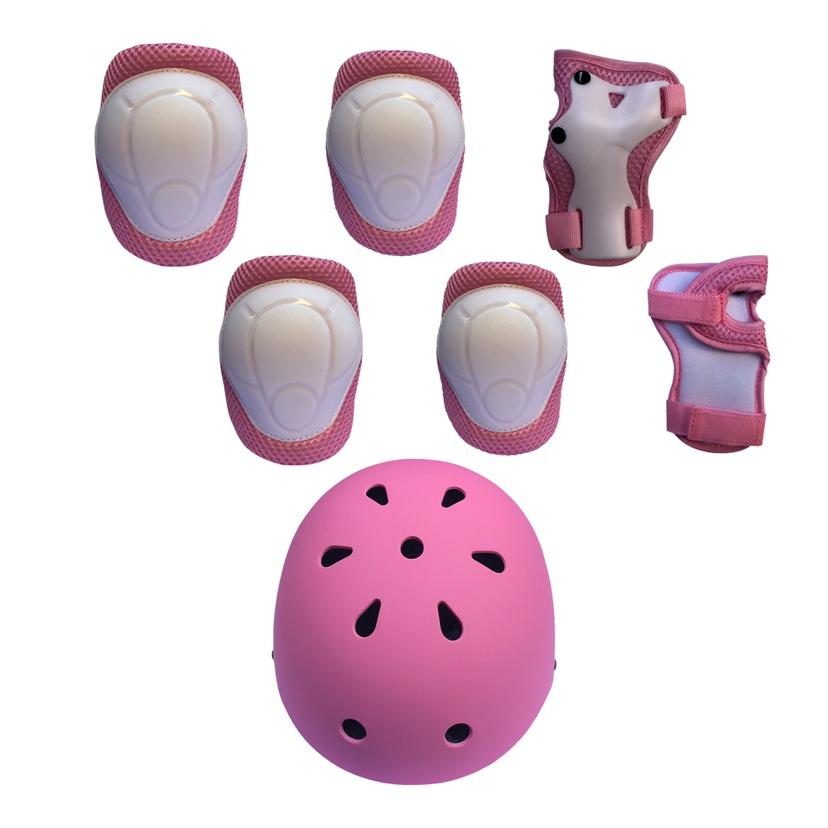 

Регулируемый шлем + наколенники + налокотники + накладки на запястья, детский велосипед, велосипедный спортивный комплект защитного снаряжения, накладки для