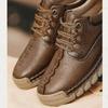 Non-slip Mens Leather Business Shoes Solid Color Man Sneakers Stylish Walking Shoes Trainers Comfortable Treking Footwear Flats