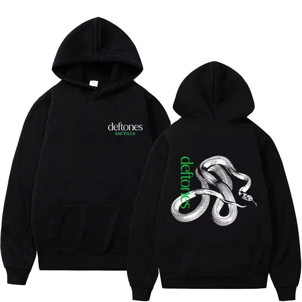 Rock Band Deftones Private Music Snake Graphic Hoodie Men Women Clothing Alternative Heavy Metal Hoodies Pullover