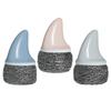 Cleaning Ball Brush Pot with Handle for Washing , Blue, 12cmx6cm
