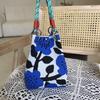 Korean Ins Knot Handbag: Stylish Spring/Autumn Bucket Bag with Large Capacity