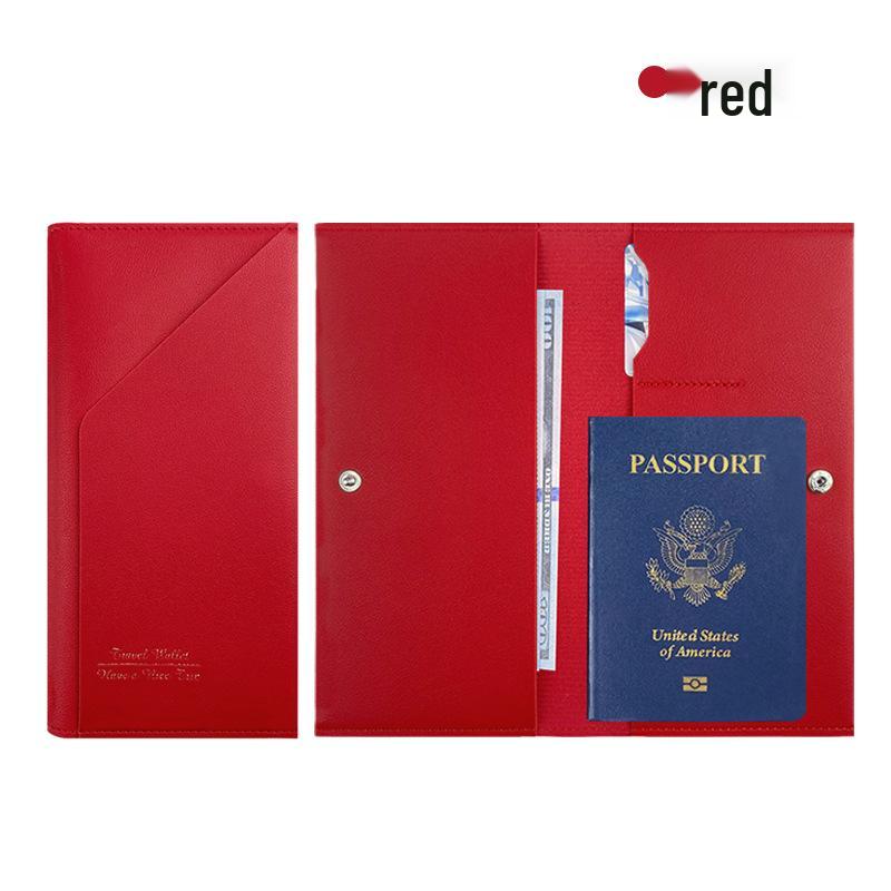 Customizable PU Leather Passport Holder with Hot Stamping - Thickened Document Storage Bag