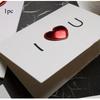 1pc 3D Leather Heart Card Greetings Cards Festival Party Invitation Card and Greeting Card for Wedding Anniversary All Occasions