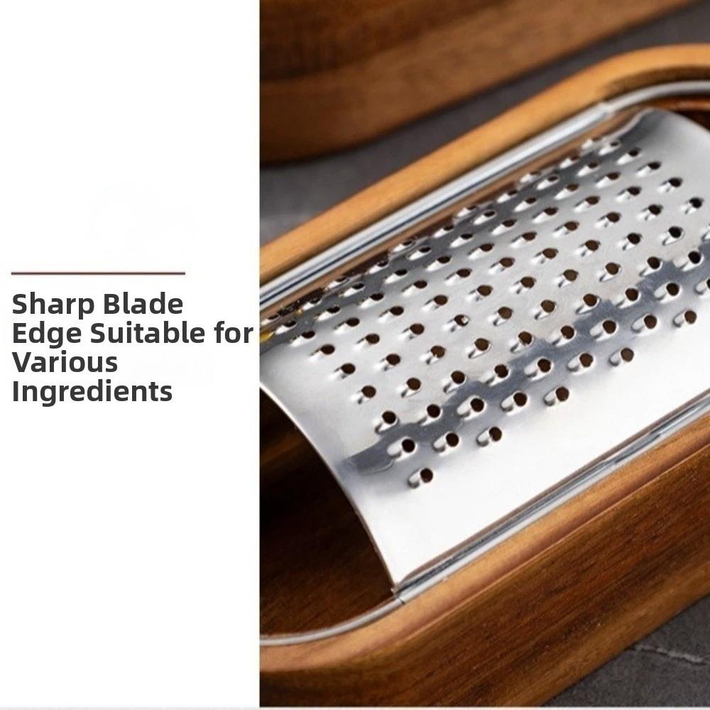 Wood Handle Chocolate Handheld Grater Stainless Steel Vegetable Shredder Cheese Grater  Grater Tool
