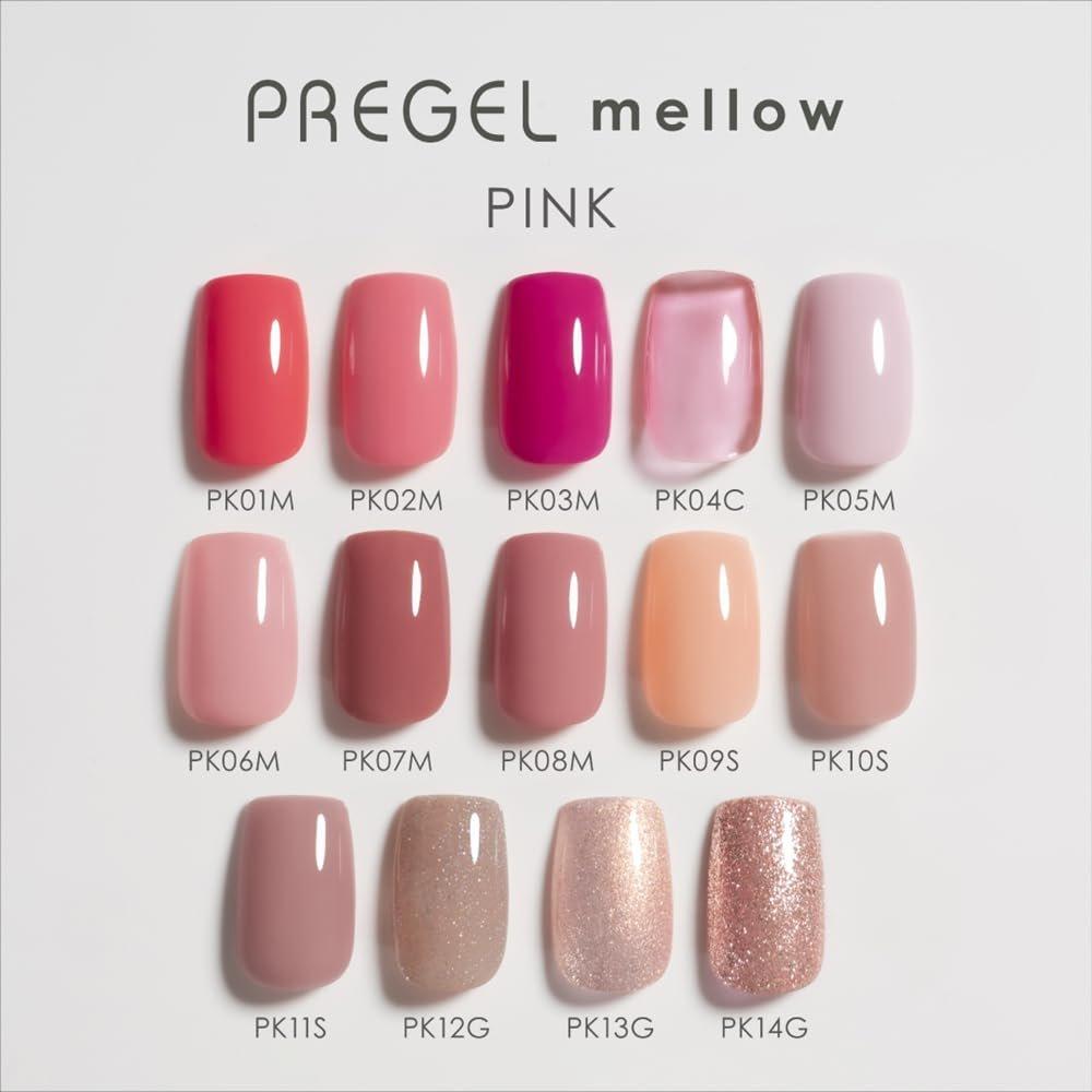 PREGEL mellow Gel Nail Polish PG-MEPK11S Lily Pink 3g Sheer Color TPO & HEMA Free