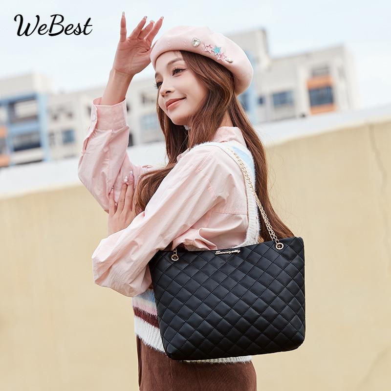 Quilted Diamond Chain Bag Designer Inspired Women's Luxury Tote