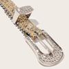 Y2K Girls Goth Rhinestone Belts Fashion Women Pu Leather Strap Rhinestone Belts Western Cowboy Belt For Jeans Men Dropship