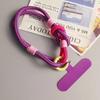 Cell Phone Detachable Rope Keychain Braided Mobile Phone Lanyard Strap Hanging Chain Ring Cord Wrist Strap