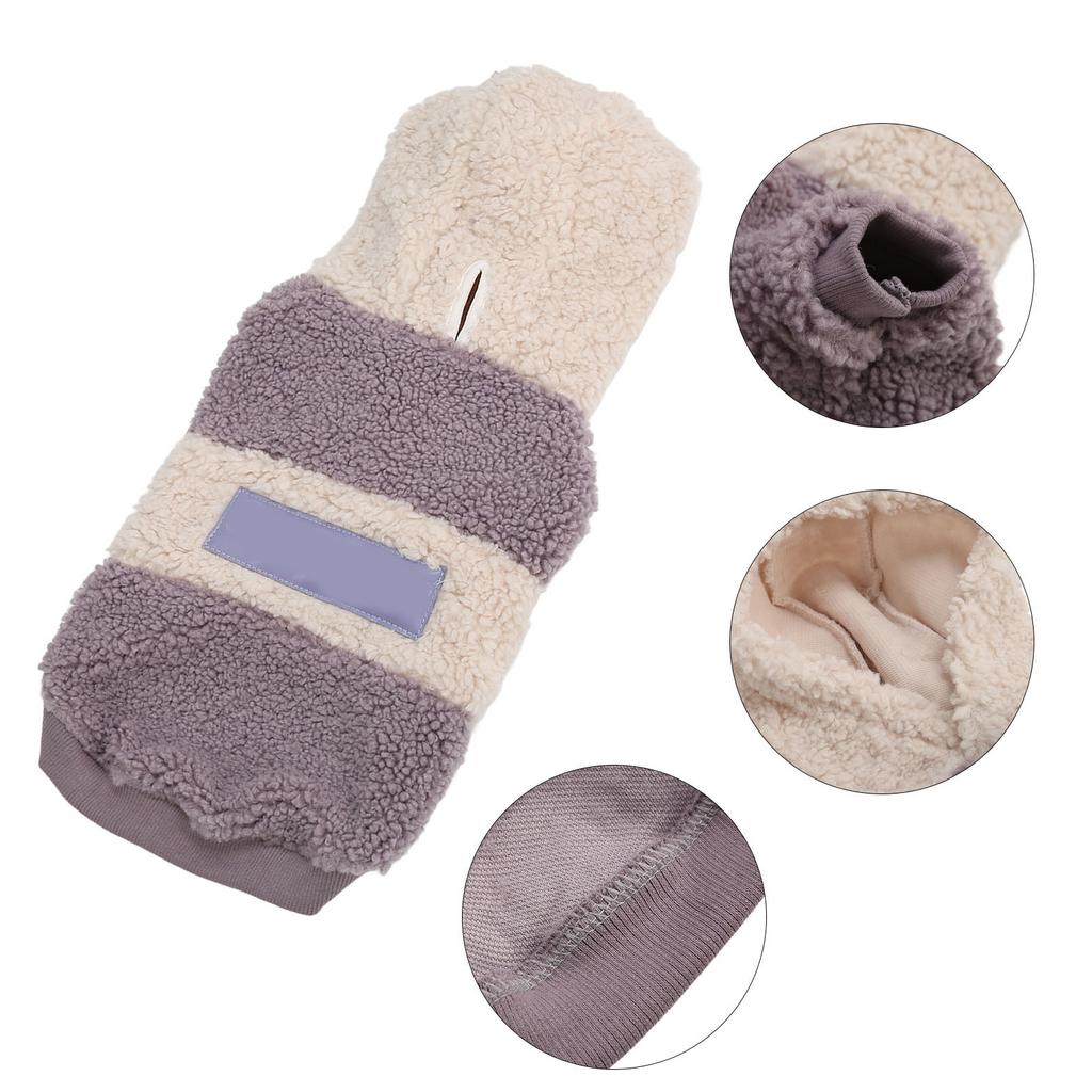 Dog Winter Clothes Soft Skin Friendly Cute Hooded Dog Warm Coat Apparel for Small Medium Large Pet XS