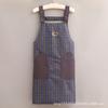 New Waterproof Apron Stain-Resistant Oil-Proof Kitchen Smock Sleeveless Simple Hotel Restaurant Chef Barbecue Apron