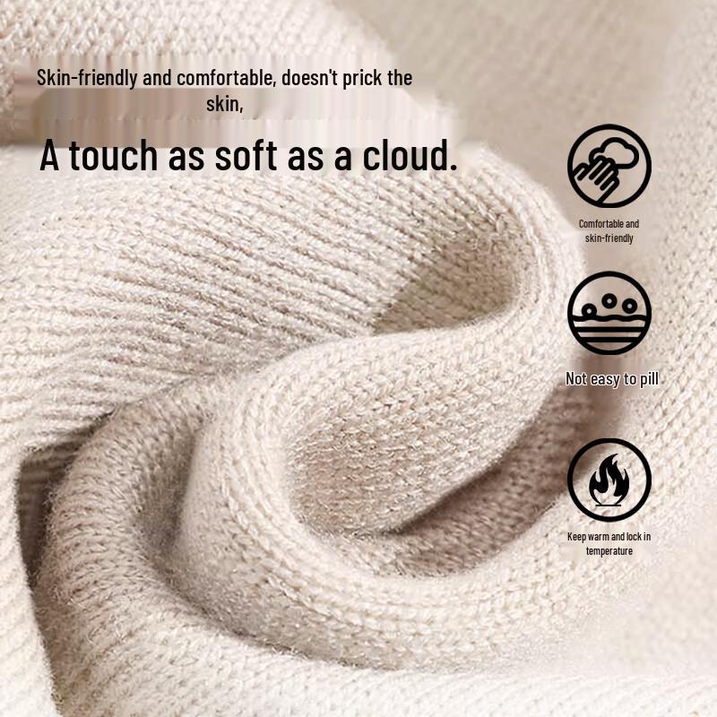 TonLion Men's Thick Warm Half-Turtleneck Sweater