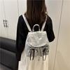 Fashion Dual Pocket Butterfly Bow College Style Backpack For Women Daily Use