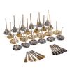 36Pcs Wire Brush Set, Rust Removal, Polishing, Fits Wood and Metal,   Size, Brass and Steel Material
