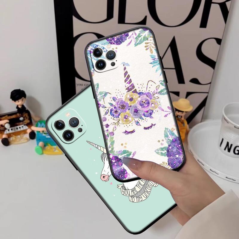 RP14 Cartoon Unicorn New High-End Shell Phone Case for Redmi Note 13 14 Pro+ Plus A3 A3X 13X 13C 13R 14S 14C 14R