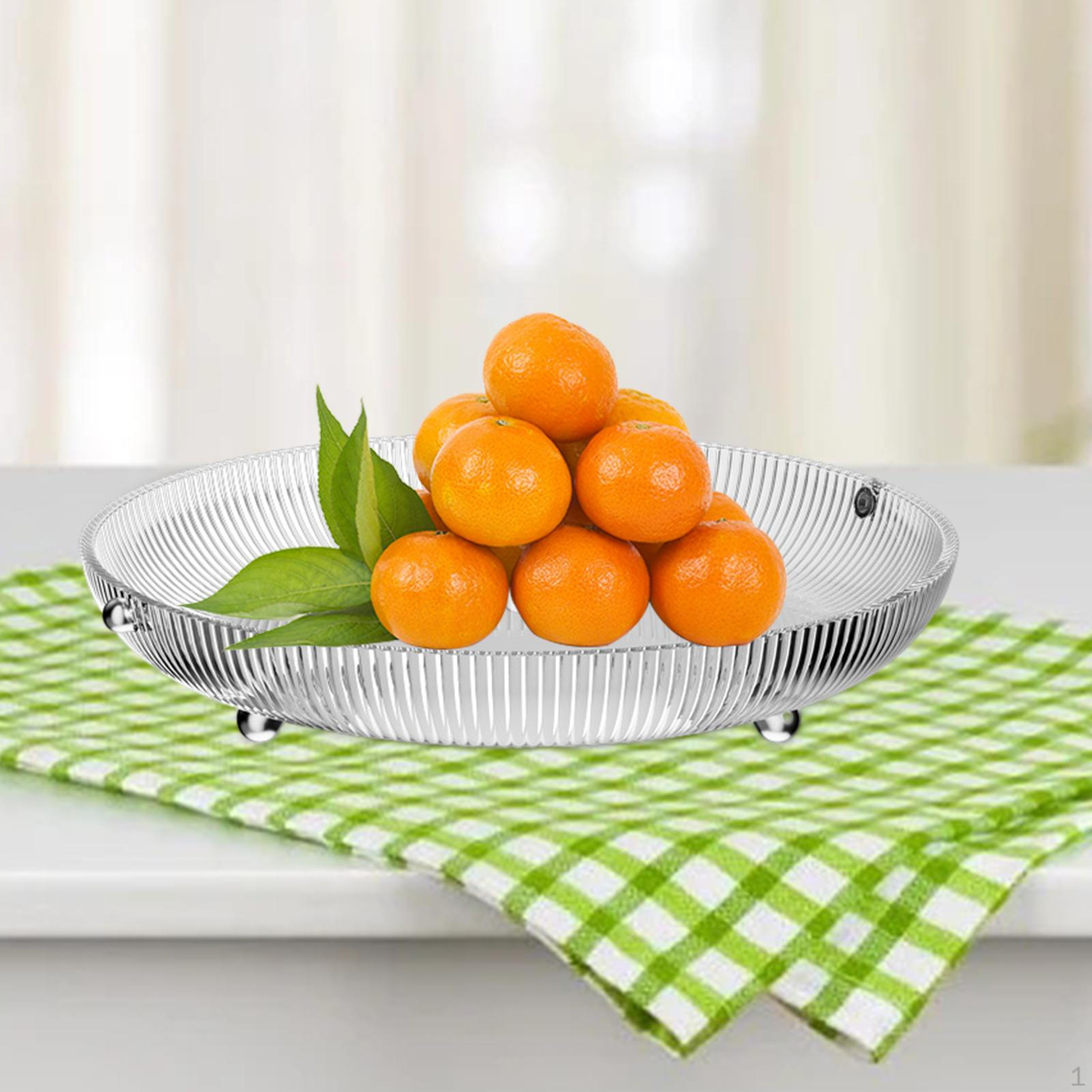 

Fruit Snack Plate Appetizer Plate, Portable Salad Multipurpose Bowl Serving Tray for Cupcake