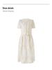 Tencel Cotton Short-Sleeved Embroidery Top + French Romantic Skirt Suit.