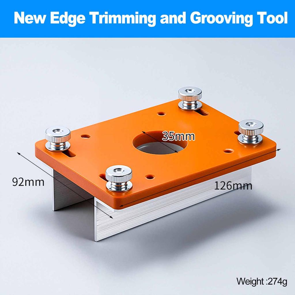Wood Router Slotting Locator Accurate Slotted Base Slotting Machine Bracket Handheld Edge Trimmer Milling Curve Cutting Tool