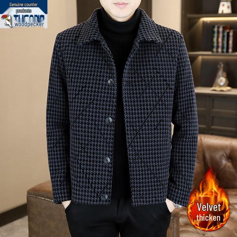 Woodpecker Men s Winter 2026 Thick Fleece-Lined Wool Jacket M (90-105 jin)