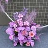 Champagne Matrimonio Fiori Artificiali Fila Feste Centrotavola Arco Decorazione Parete Finestra Sfondo Disponi Oggetti di Scena Foglia Appesa Floreale
