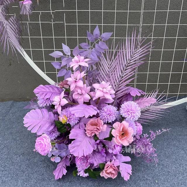 Champagne Matrimonio Fiori Artificiali Fila Feste Centrotavola Arco Decorazione Parete Finestra Sfondo Disponi Oggetti di Scena Foglia Appesa Floreale