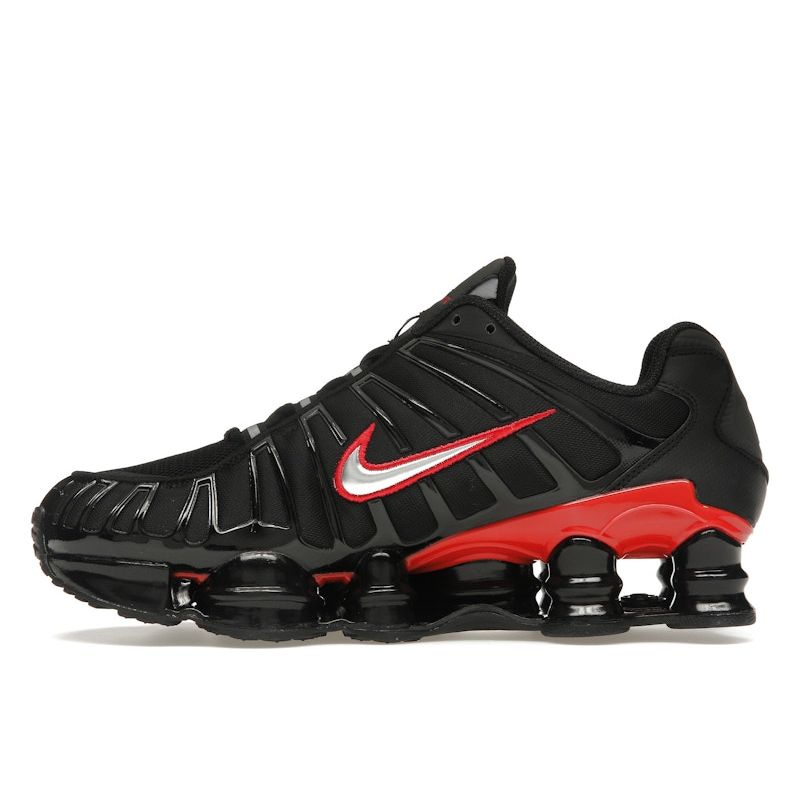Nike Shox TL Black University Red Unisex Sneakers Metallic-Silver CN0151-003