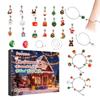 Christmas Advent Calendar Bracelets 24 Days Xmas Countdown Calendar Necklace Diy Jewelry Making Kit For Girl Gift
