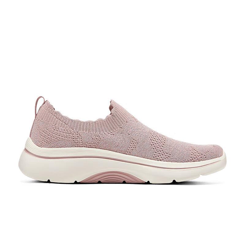 Skechers Go Walk Arch Fit 2.0 Comfortable Low-Top Casual Shoes Women Sneaker Pink 125329-MVE