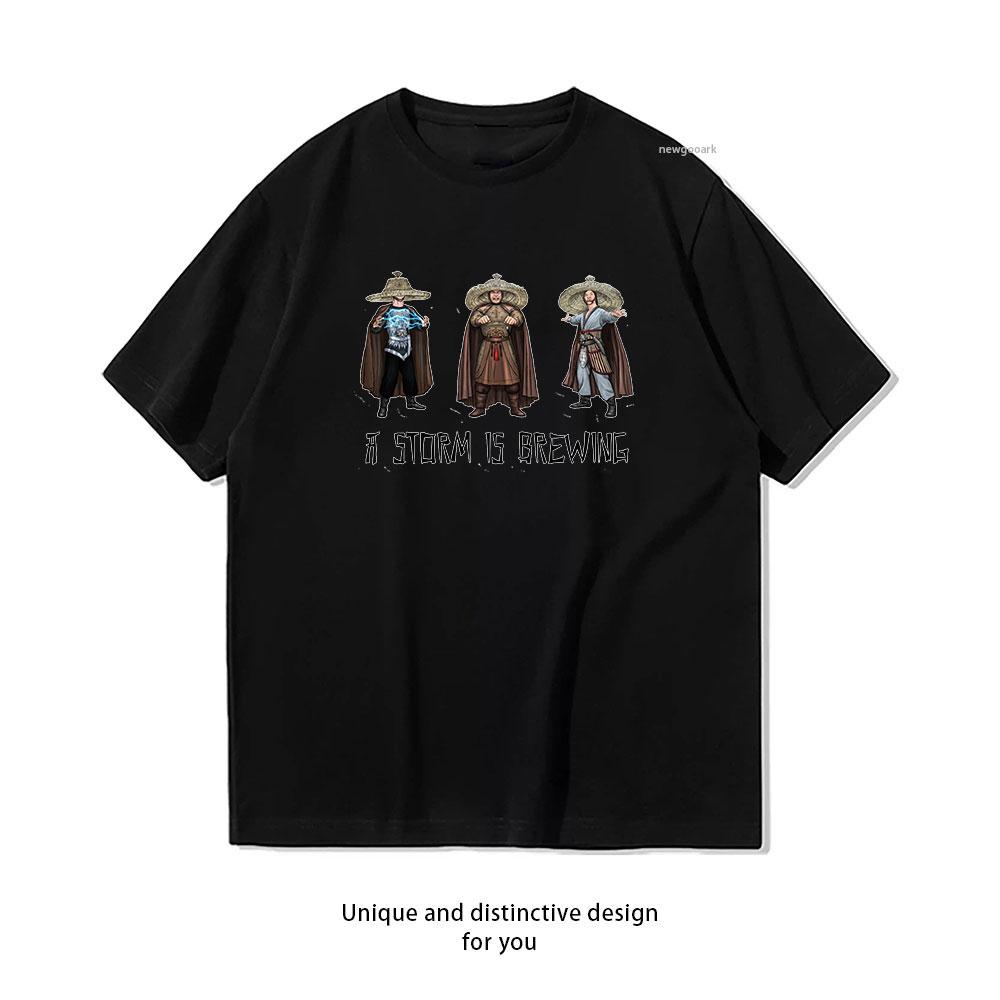 

A Storm Is Brewing Classic TShirt Women Unisex Casual cotton graphic t shirts Creative streetwear camisetas tops tee Shortsleev S