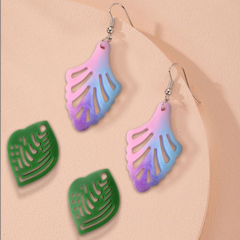 Leaves-shaped Earring Combination Earring Mold Epoxy Resin Jewelry Mold Resin Casting Pendant Mold Suitable