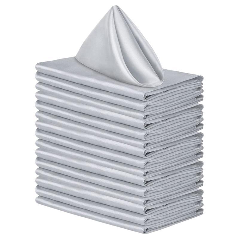10Pcs 48x48cm Cotton Napkins Square Napkins Handkerchief Dinner Serving Cloth Banquets Wedding Party Table Decoration